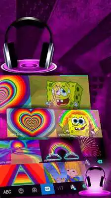 Play Hologram 3d Tech Stage Keyboard Theme