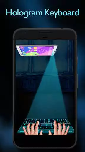 Play Hologram keyboard 3D Simulator as an online game Hologram keyboard 3D Simulator with UptoPlay