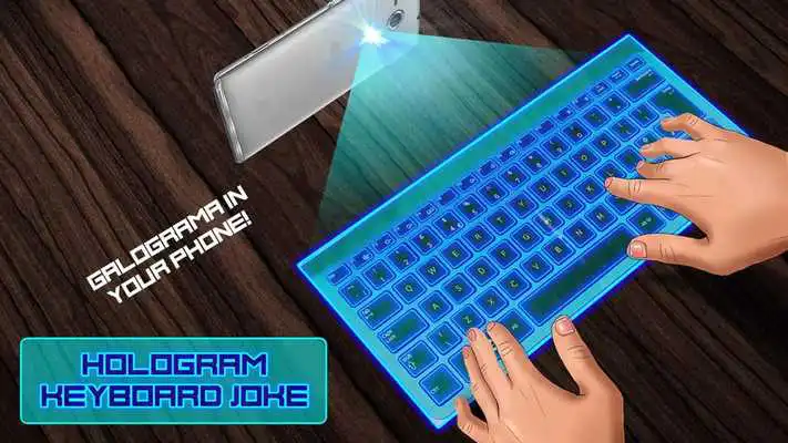 Play Hologram Keyboard Joke