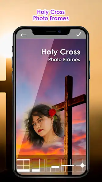 Play Holy Cross Photo Editor Frames as an online game Holy Cross Photo Editor Frames with UptoPlay