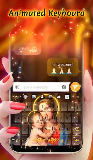Play Holy Mary Animated Keyboard + Live Wallpaper