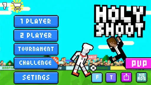 Play Holy Shoot - Soccer Battle as an online game Holy Shoot - Soccer Battle with UptoPlay