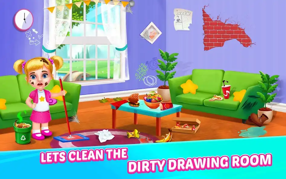 Play Home Cleaning: House Cleanup as an online game Home Cleaning: House Cleanup with UptoPlay