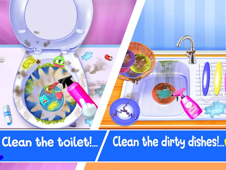 Play Home Cleaning : Repair  Clean as an online game Home Cleaning : Repair  Clean with UptoPlay