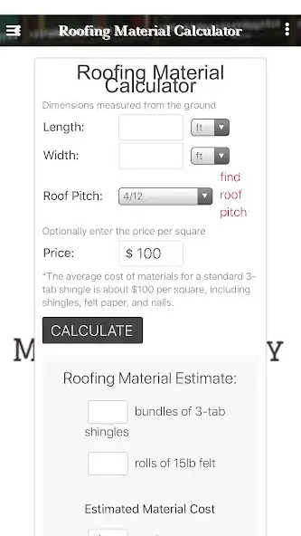 Play Home Improvement Calculator as an online game Home Improvement Calculator with UptoPlay