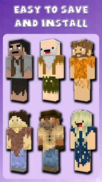 Play Homeless Skins for Minecraft as an online game Homeless Skins for Minecraft with UptoPlay