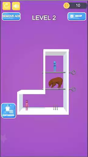 Play Home Pull Pin - Rescue Love as an online game Home Pull Pin - Rescue Love with UptoPlay