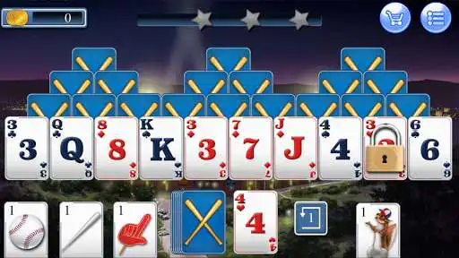 Play Home Run Tri Peaks Solitaire as an online game Home Run Tri Peaks Solitaire with UptoPlay