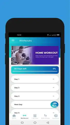 Play Home Workout - Fitness and health calculator as an online game Home Workout - Fitness and health calculator with UptoPlay