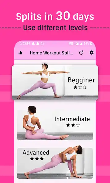 Play Home Workout, Splits in 30days as an online game Home Workout, Splits in 30days with UptoPlay