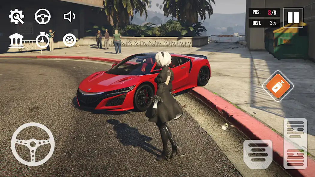 Play Honda NSX Car Game: Racer King as an online game Honda NSX Car Game: Racer King with UptoPlay