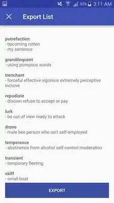 Play Honors Word List