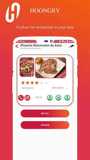 Play Hoongry - Order & Book in any Restaurant as an online game Hoongry - Order & Book in any Restaurant with UptoPlay