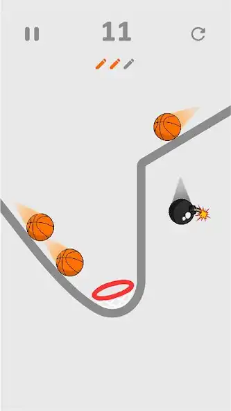 Play Hoop Line as an online game Hoop Line with UptoPlay