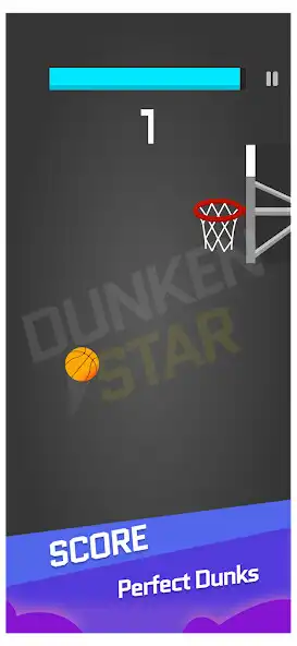 Play Hoop Shot Dunk mini basketball as an online game Hoop Shot Dunk mini basketball with UptoPlay