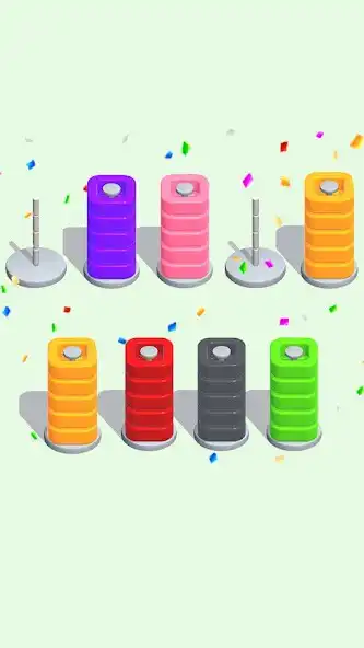 Play Hoop Sortpuz - Color Puzzle  and enjoy Hoop Sortpuz - Color Puzzle with UptoPlay