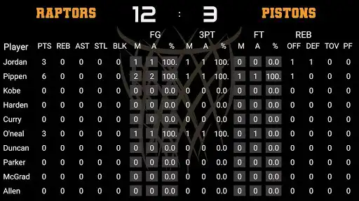 Play Hoop Stats - Ultimate Basketball Stat Recording as an online game Hoop Stats - Ultimate Basketball Stat Recording with UptoPlay