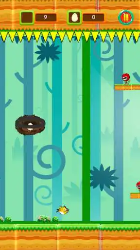 Play Hop Bird Forest Adventure as an online game Hop Bird Forest Adventure with UptoPlay