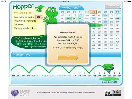 Play Hopper: whole numbers