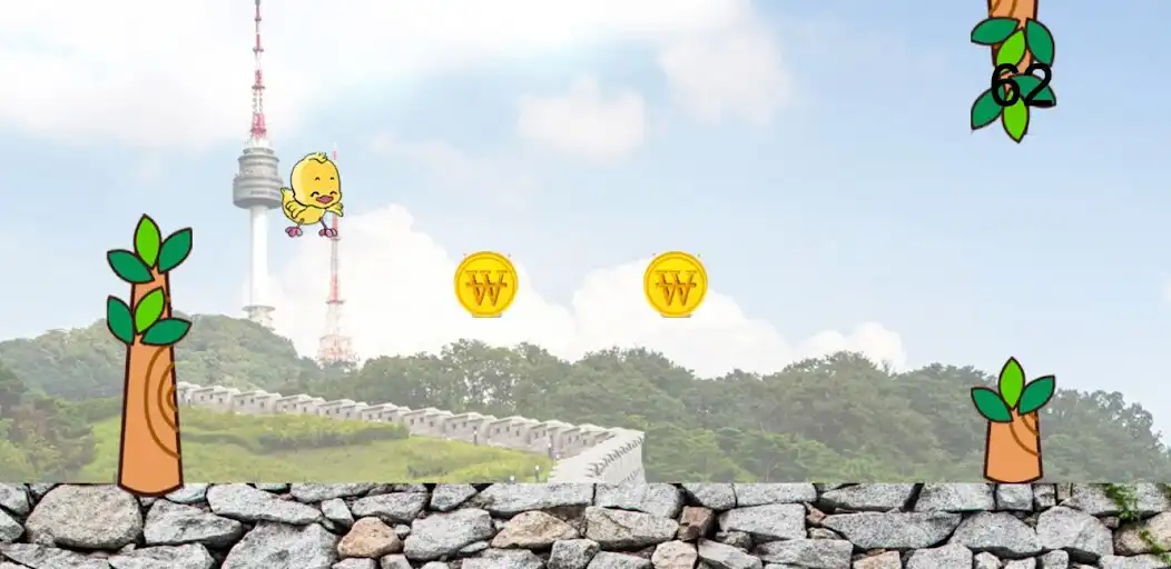 Play Hopping bird in Seoul  and enjoy Hopping bird in Seoul with UptoPlay