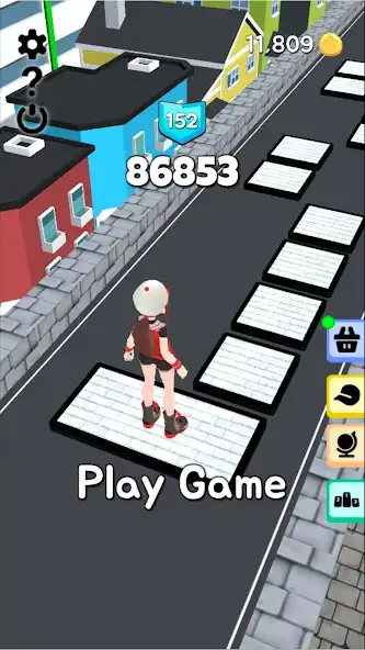 Play Hopping Girl : Endless Runner as an online game Hopping Girl : Endless Runner with UptoPlay