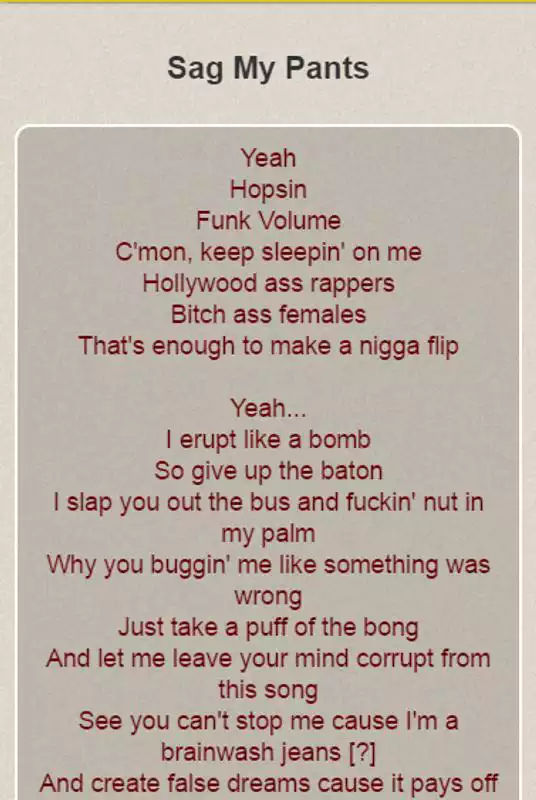 Play Hopsin Lyrics