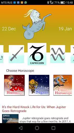 Play HOROSCOPE 2018, daily horoscope for your Zodiac  and enjoy HOROSCOPE 2018, daily horoscope for your Zodiac with UptoPlay