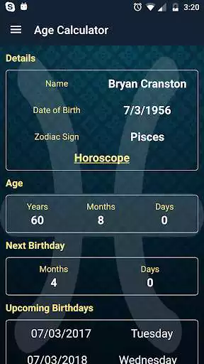 Play Horoscope  Age Calculator  and enjoy Horoscope  Age Calculator with UptoPlay