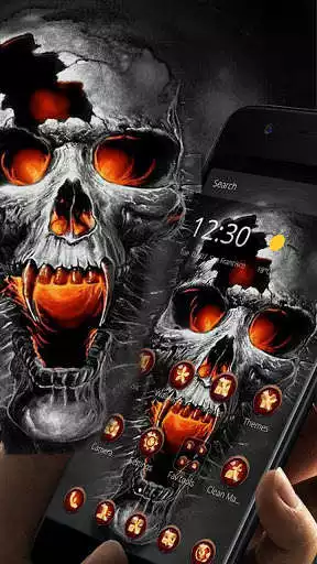 Play APK Horrific Flaming Skull Theme Icon Packs  and enjoy Horrific Flaming Skull Theme Icon Packs with UptoPlay com.launcher.theme.t211808673