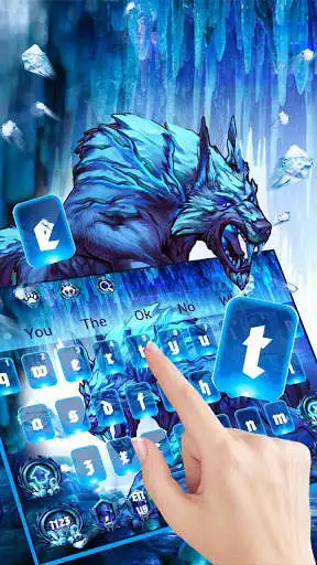 Play APK Horror Ice Wolf Keyboard  and enjoy Horror Ice Wolf Keyboard with UptoPlay keyboard.theme.ice.wolf.horror