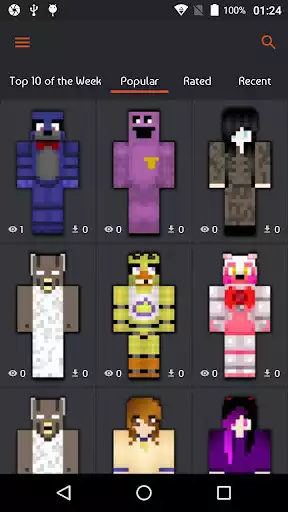 Play Horror Skins for Minecraft PE