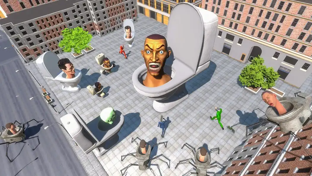 Play Horror Toilet Monster Battle as an online game Horror Toilet Monster Battle with UptoPlay