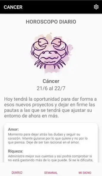 Play Horóscopo CANCER as an online game Horóscopo CANCER with UptoPlay