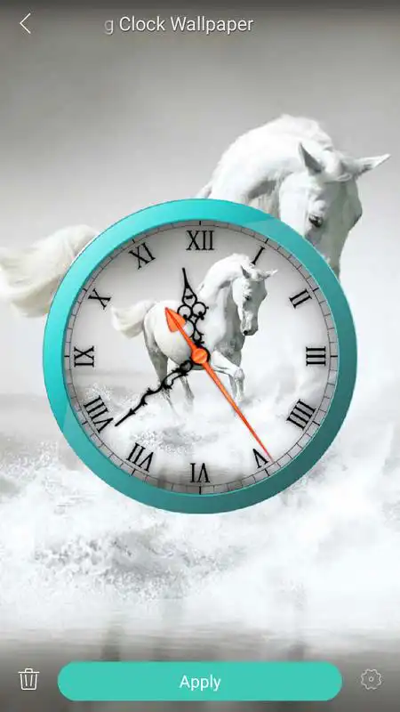Play Horse Analog Clock Live Wallpaper