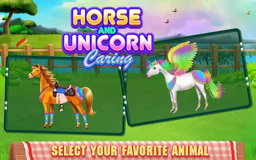 Play Horse and Unicorn Caring as an online game Horse and Unicorn Caring with UptoPlay