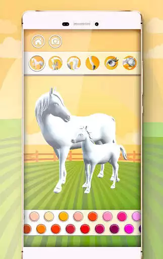 Play Horse Coloring Book 3D  and enjoy Horse Coloring Book 3D with UptoPlay