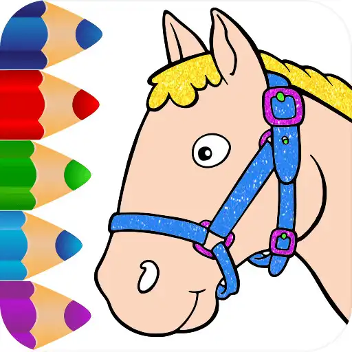 Play Horse coloring game glitter APK Play Horse coloring game glitter APK