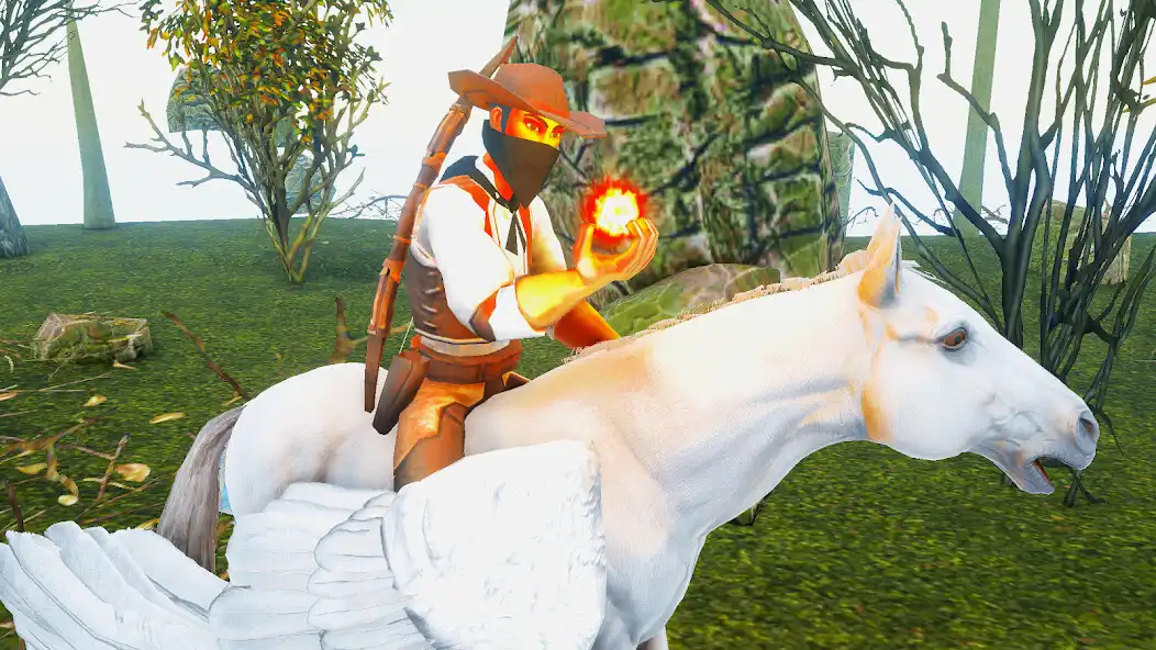 Play Horse Flying Simulator 3D 2022 as an online game Horse Flying Simulator 3D 2022 with UptoPlay