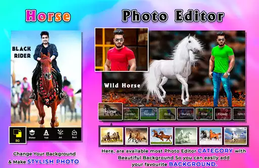 Play Horse Photo Editor as an online game Horse Photo Editor with UptoPlay