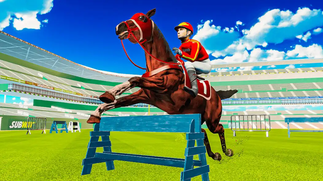 Play Horse Racing 3d: Horse Jumping  and enjoy Horse Racing 3d: Horse Jumping with UptoPlay