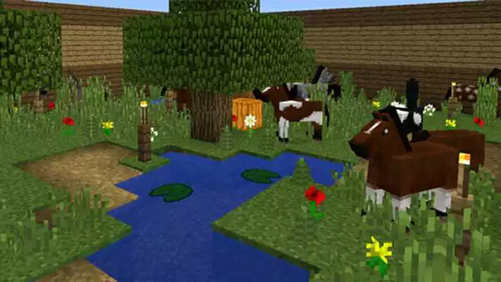 Play Horse Racing map for MCPE
