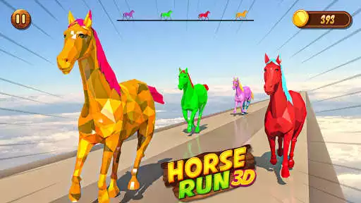 Play Horse Run Colours: Fun Race 3D Games as an online game Horse Run Colours: Fun Race 3D Games with UptoPlay