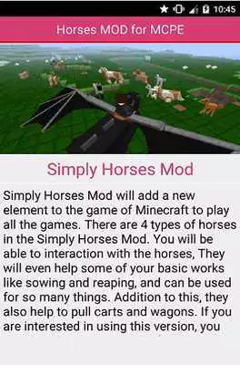 Play Horses mod for MCPE