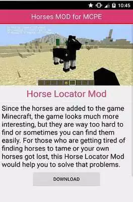 Play Horses mod for MCPE