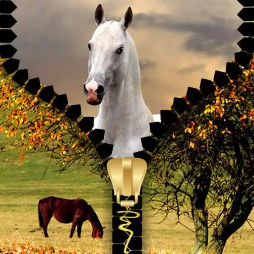 Free play online Horses Zipper Lock Screen APK