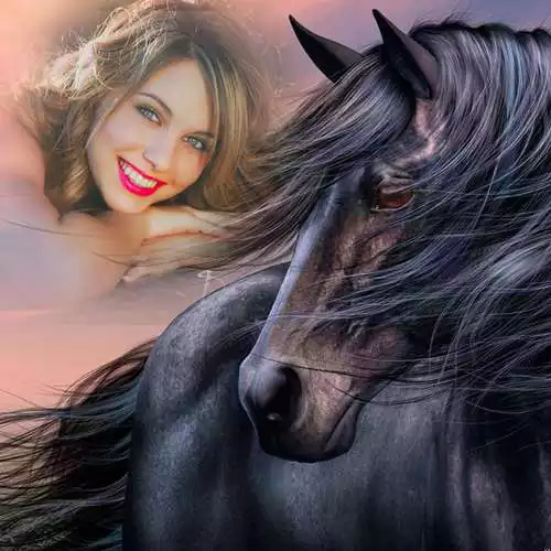 Play Horse With Man Photo Suit- Horse Photo Frame as an online game Horse With Man Photo Suit- Horse Photo Frame with UptoPlay