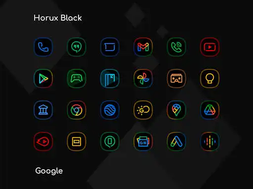 Play Horux Black - Icon Pack as an online game Horux Black - Icon Pack with UptoPlay
