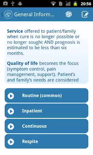Play APK Hospice in a Minute  and enjoy Hospice in a Minute with UptoPlay edu.mcg.hospiceinaminute