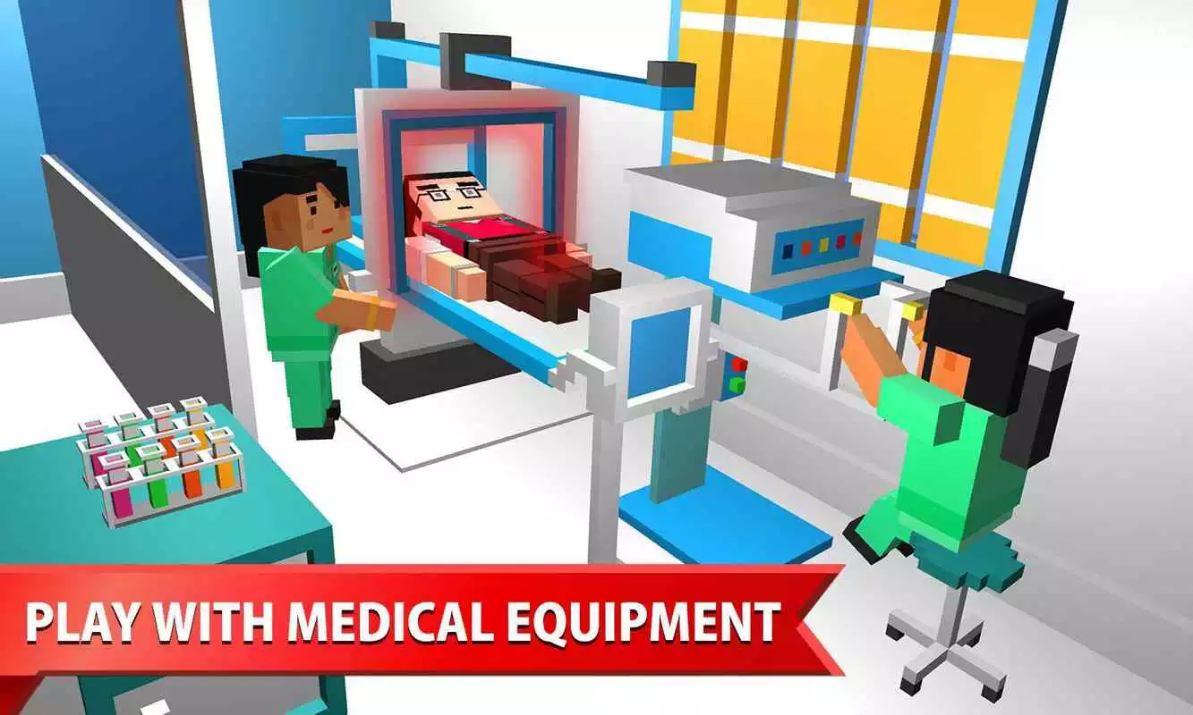 Play Hospital Craft: Building Doctor Simulator Games 3D