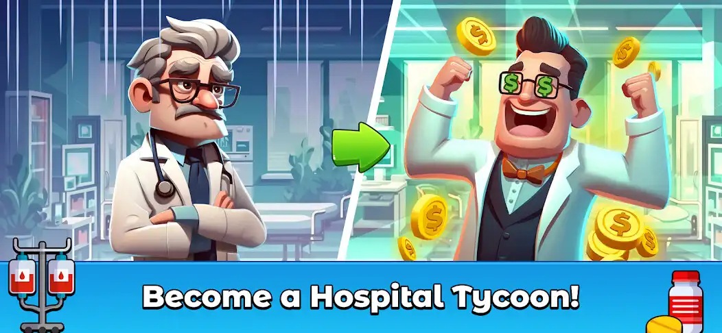 Play Hospital Empire - Idle Tycoon as an online game Hospital Empire - Idle Tycoon with UptoPlay